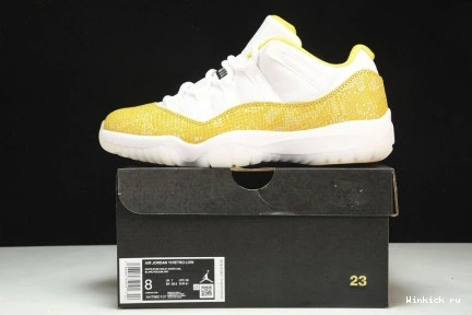 Low 11 Snakeskin” Air Jordan “Yellow 0803